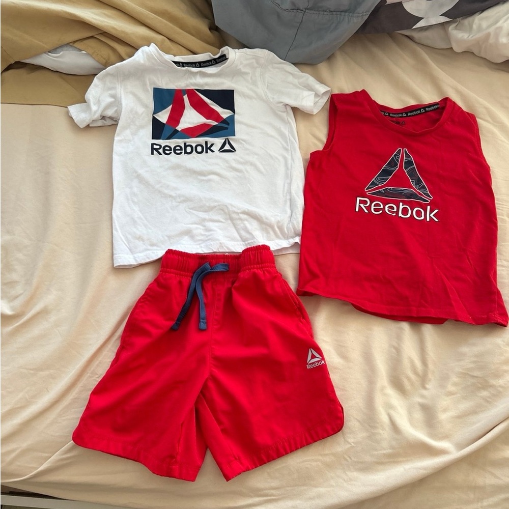 Reebok Red and White Kids Activewear Set